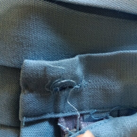 Vintage Powder Blue Pleated Skirt 1960s Mini Midi, XS-S Vintage Deadstock/ NOS - Picture 8 of 9